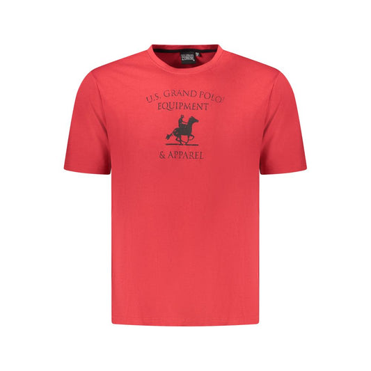 U.S. Grand Polo Red Cotton T-Shirt