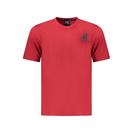 U.S. Grand Polo Red Cotton T-Shirt