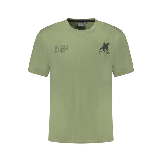 U.S. Grand Polo Green Cotton T-Shirt