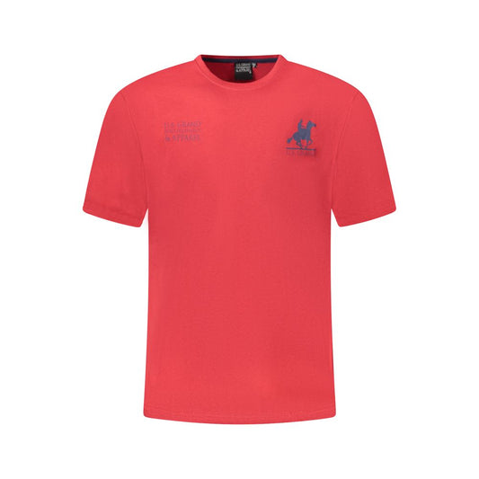 U.S. Grand Polo Red Cotton T-Shirt