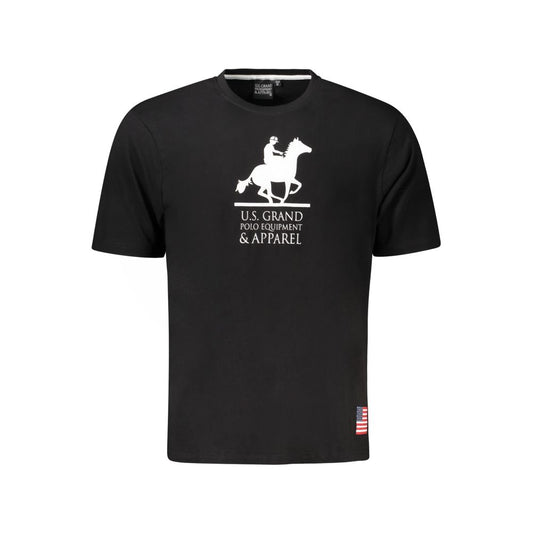 U.S. Grand Polo Black Cotton T-Shirt