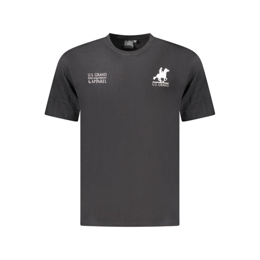 U.S. Grand Polo Black Cotton T-Shirt