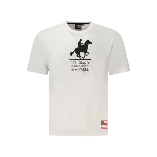 U.S. Grand Polo White Cotton T-Shirt