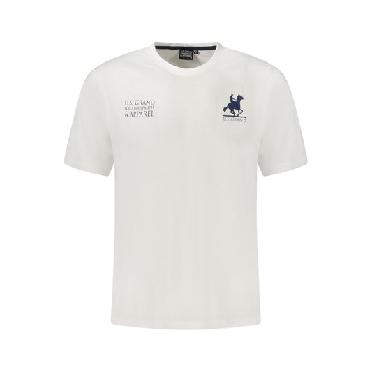 U.S. Grand Polo White Cotton T-Shirt