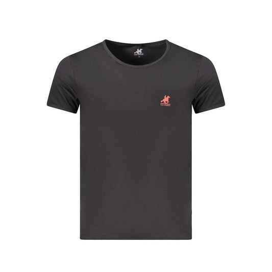 U.S. Grand Polo Black Cotton T-Shirt