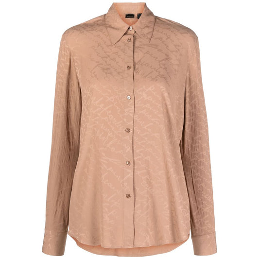 PINKO Beige Haircalf Shirt