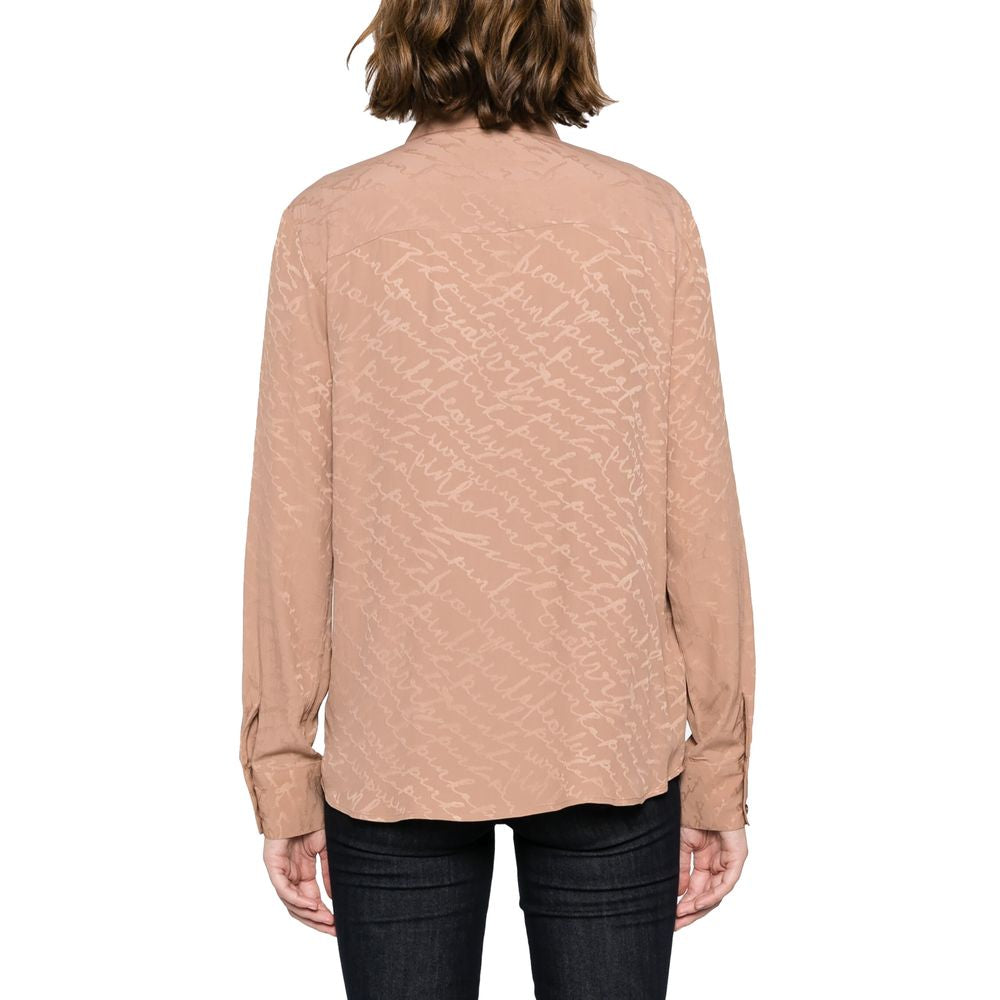 PINKO Beige Haircalf Shirt