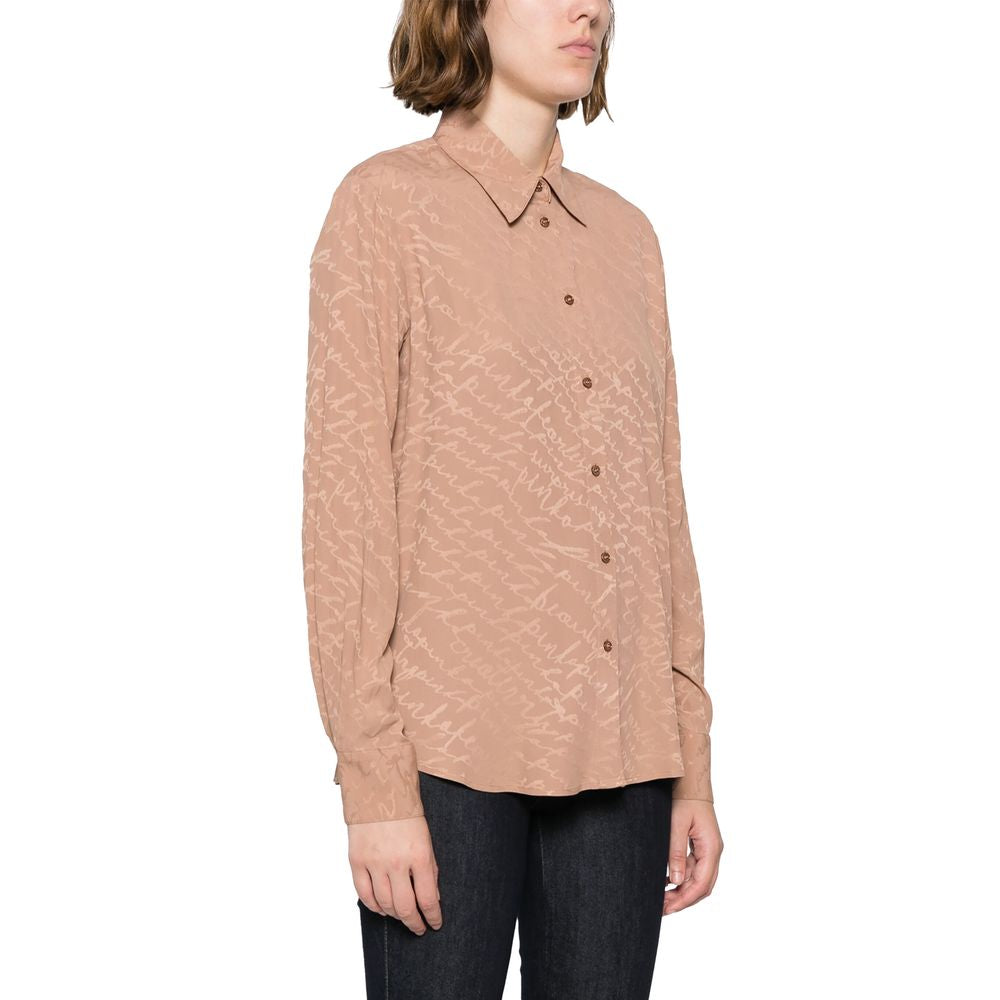 PINKO Beige Haircalf Shirt
