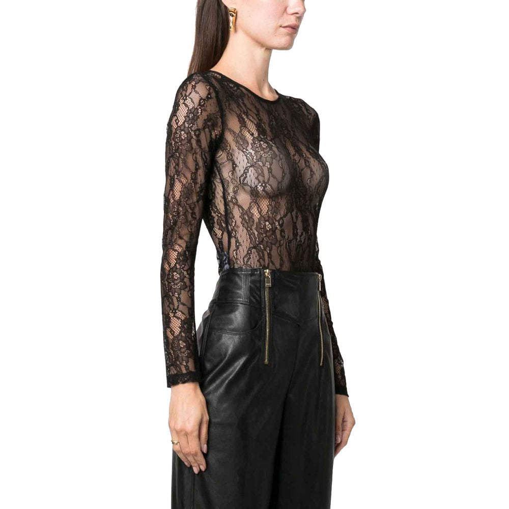 PINKO Black Nylon Tops & T-Shirt