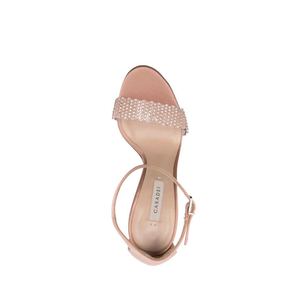 Casadei 100mm Blade Twenties Satin Sandals