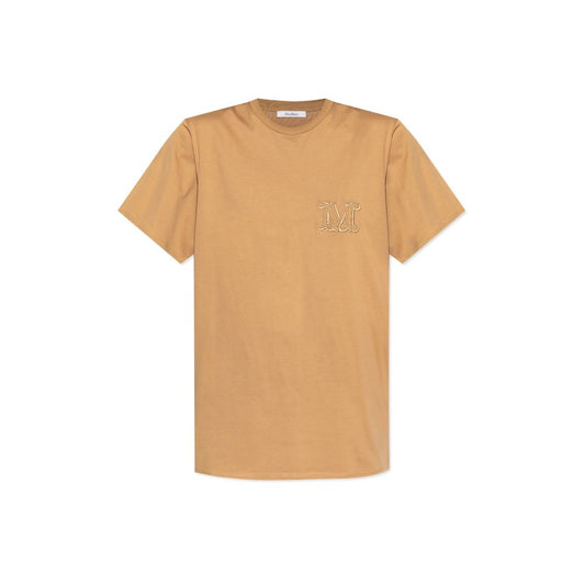 Max Mara Mango logo-embroidered T-shirt