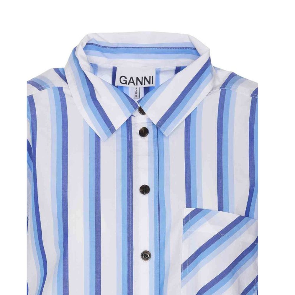 Ganni Cotton Striped Shirt