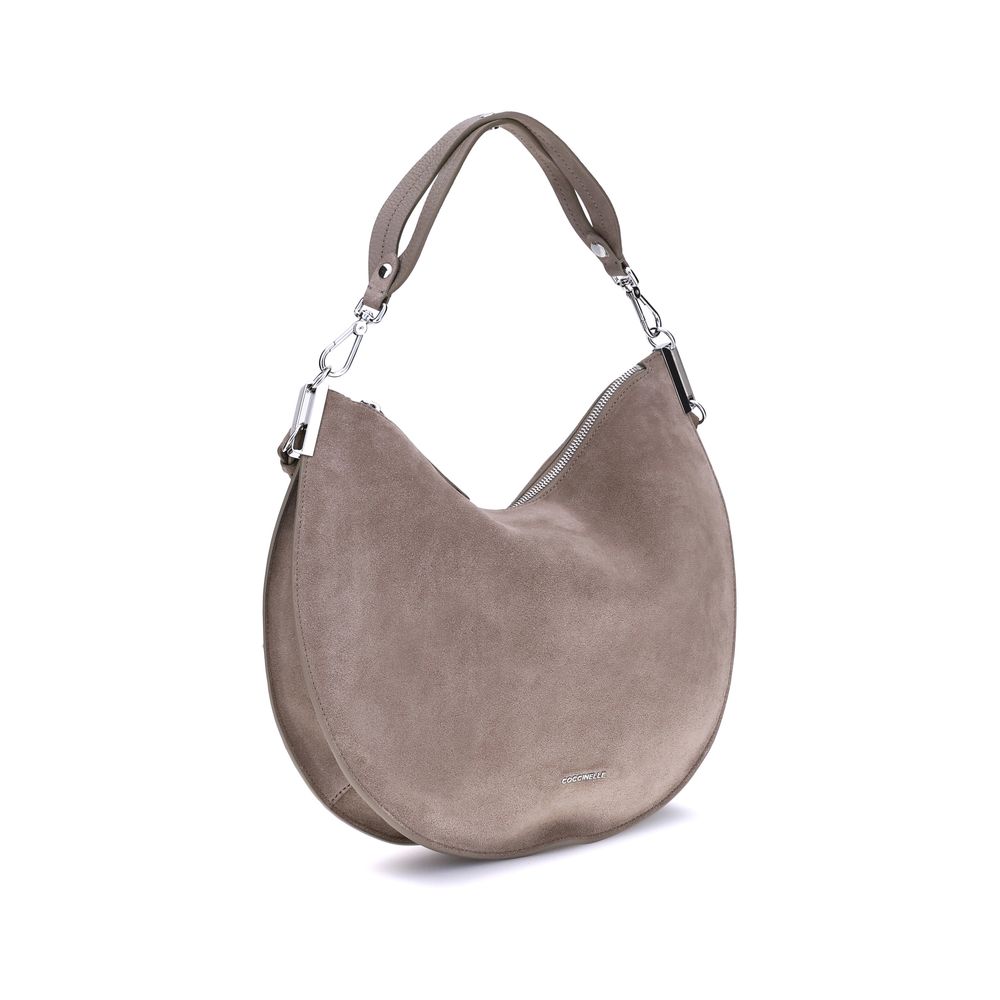 Coccinelle Suede Sunup Shoulder Bag