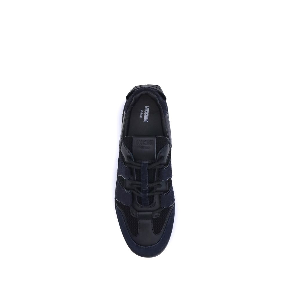 Moschino Leather and mesh Sneakers