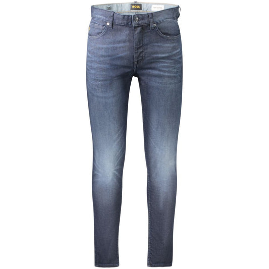 Hugo Boss Blue Cotton Men's Slim Fit Jean