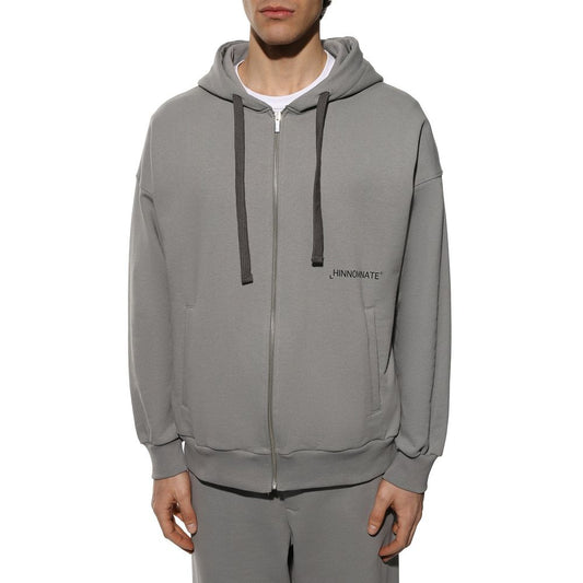 Hinnominate Gray Cotton Sweater