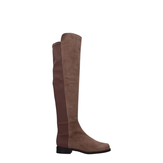 Stuart Weitzman Brown Leather Over The Knee