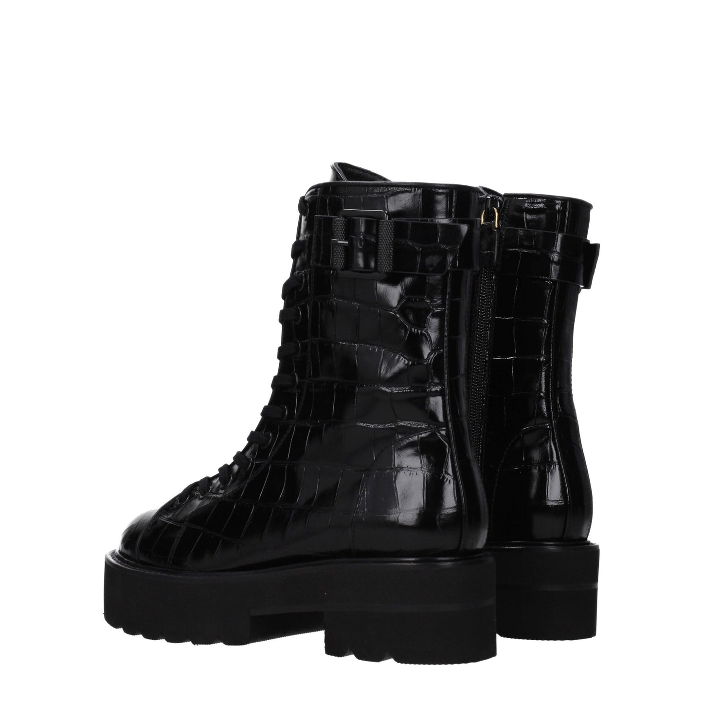 Stuart Weitzman Black Leather Ankle Boots