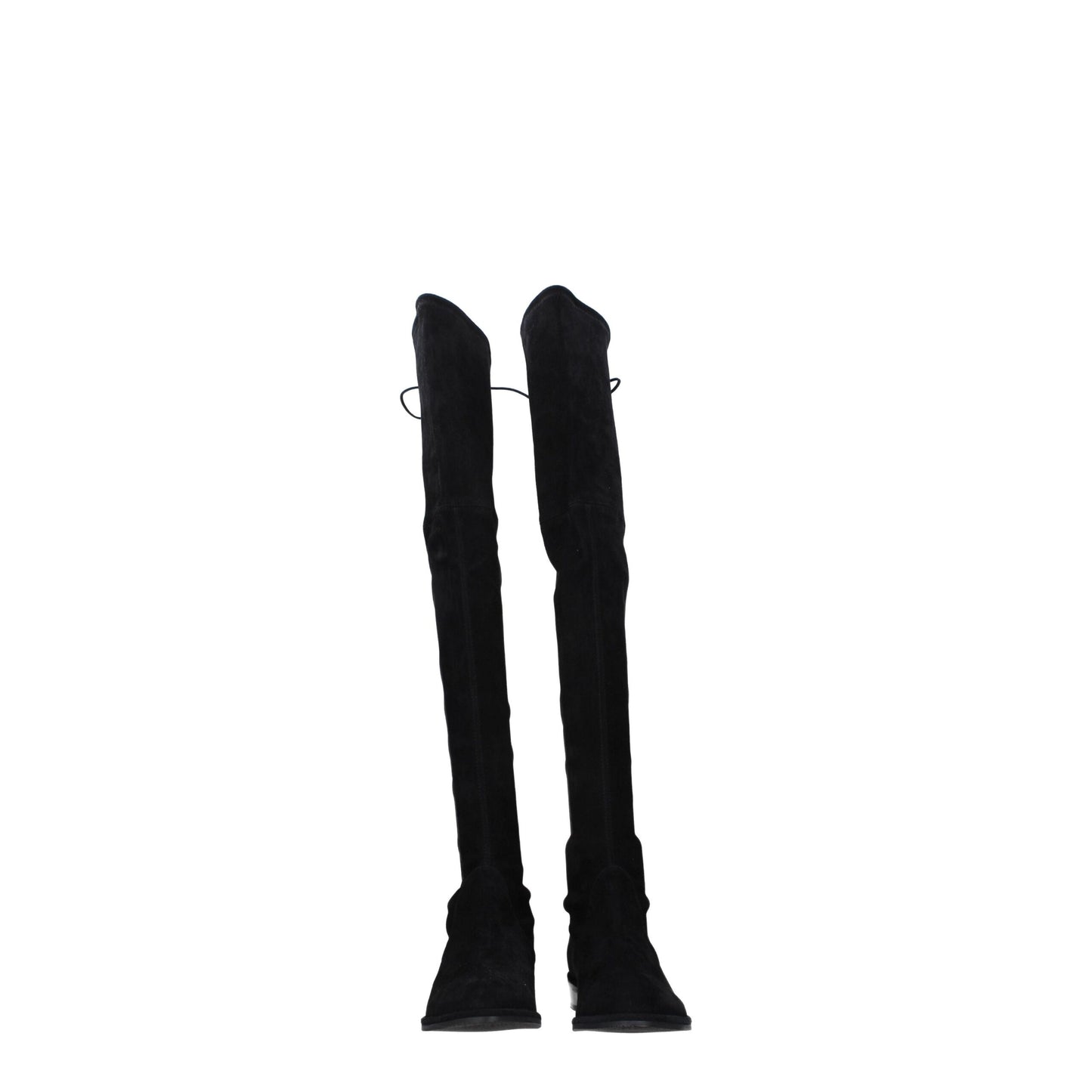 Stuart Weitzman Black Leather Over The Knee