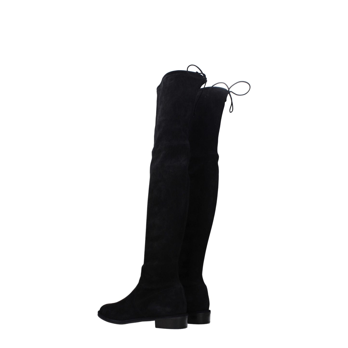 Stuart Weitzman Black Leather Over The Knee