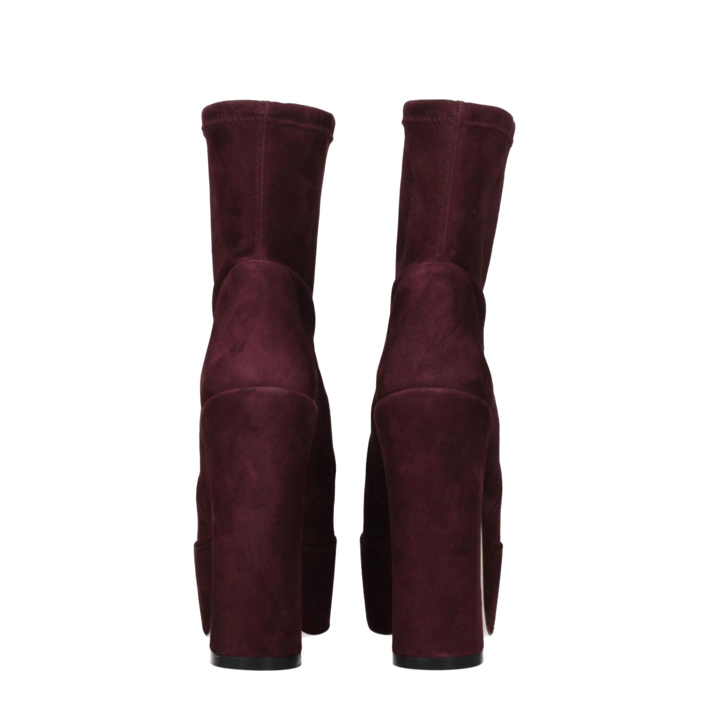 Stuart Weitzman Purple Leather Ankle Boots