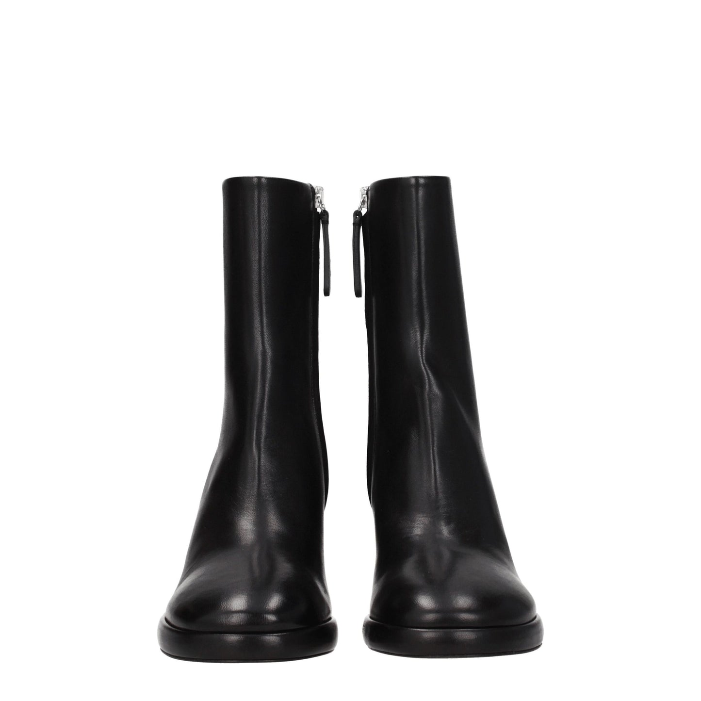 Wandler Black Leather Ankle