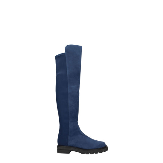 Stuart Weitzman Blue Leather Over The Knee