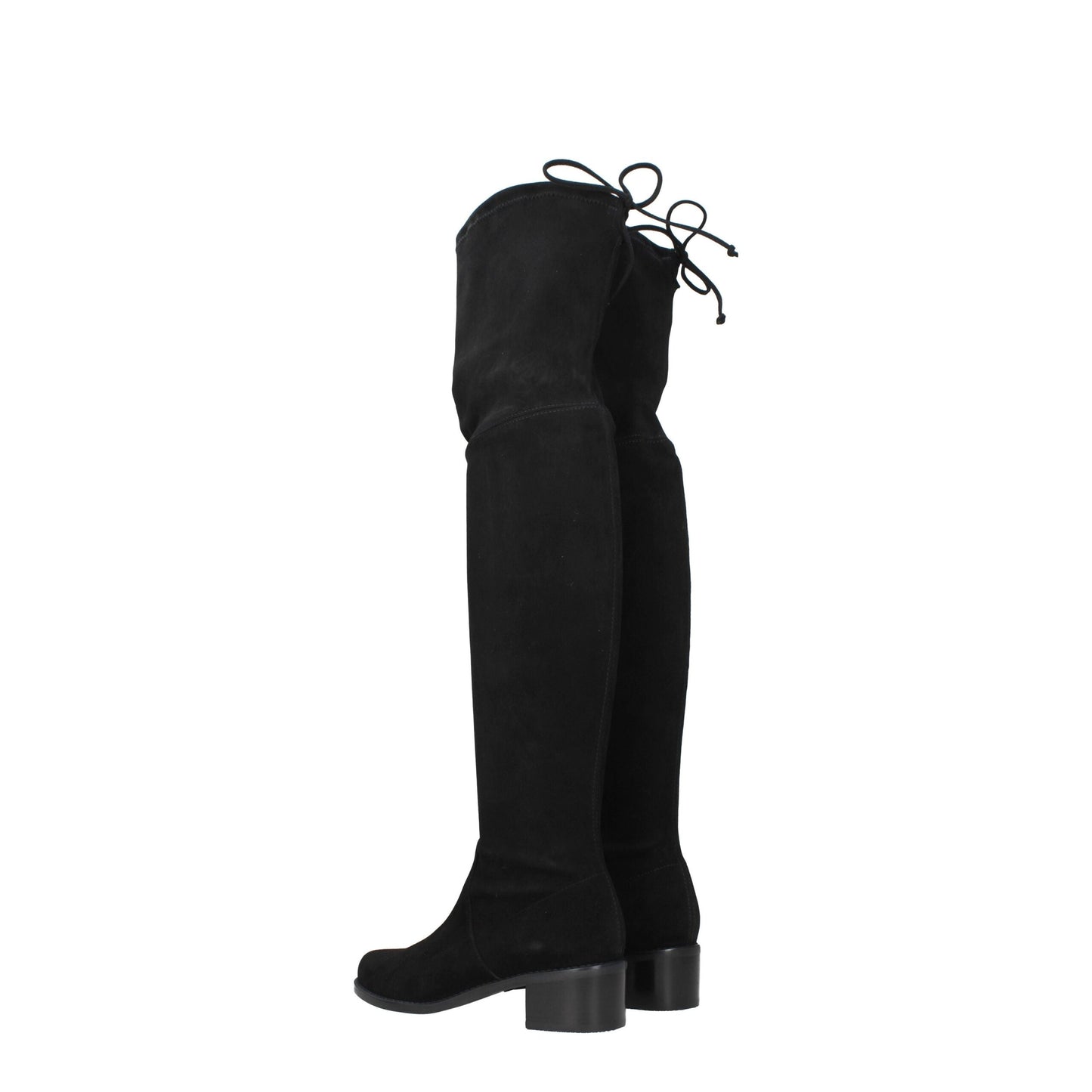 Stuart Weitzman Black Leather Over The Knee