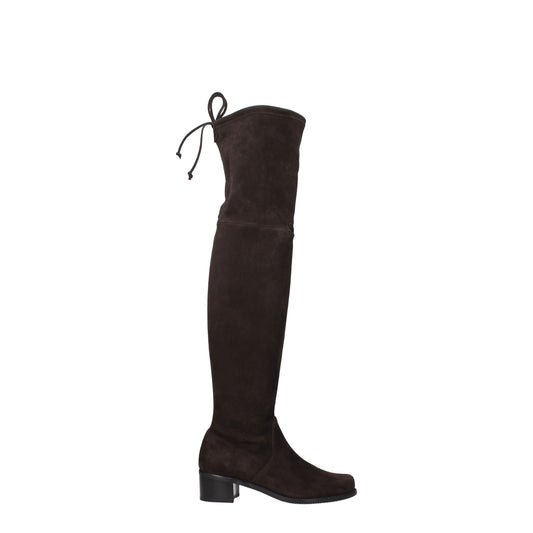 Stuart Weitzman Brown Leather Over The Knee