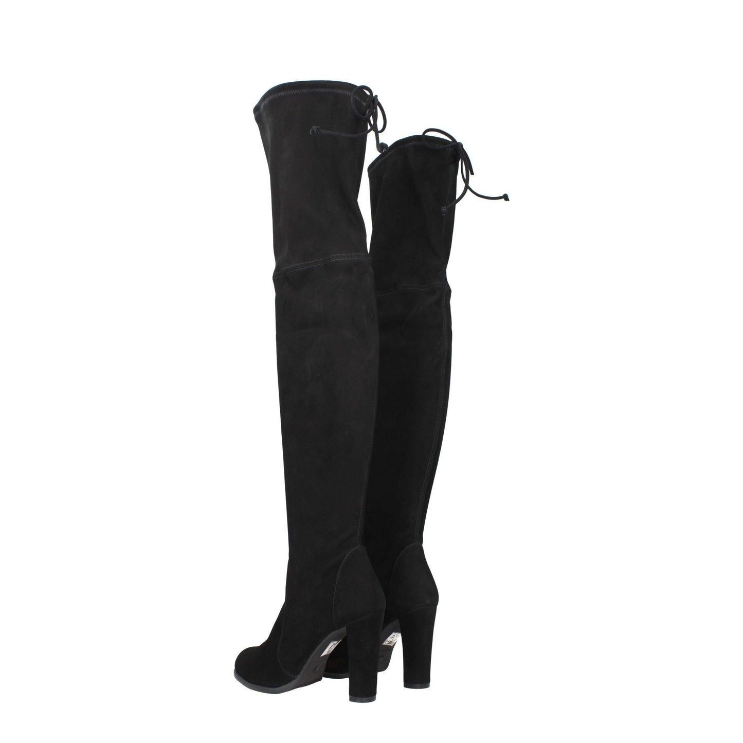 Stuart Weitzman Black Leather Over The Knee