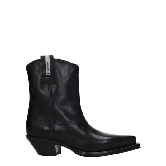 Premiata Black Leather Ankle