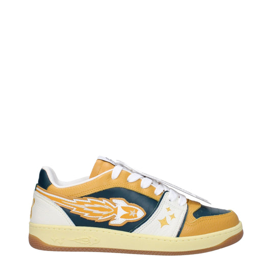 Enterprise Japan Green Leather Sneakers