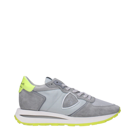 Philippe Model Gray Fabric Sneakers