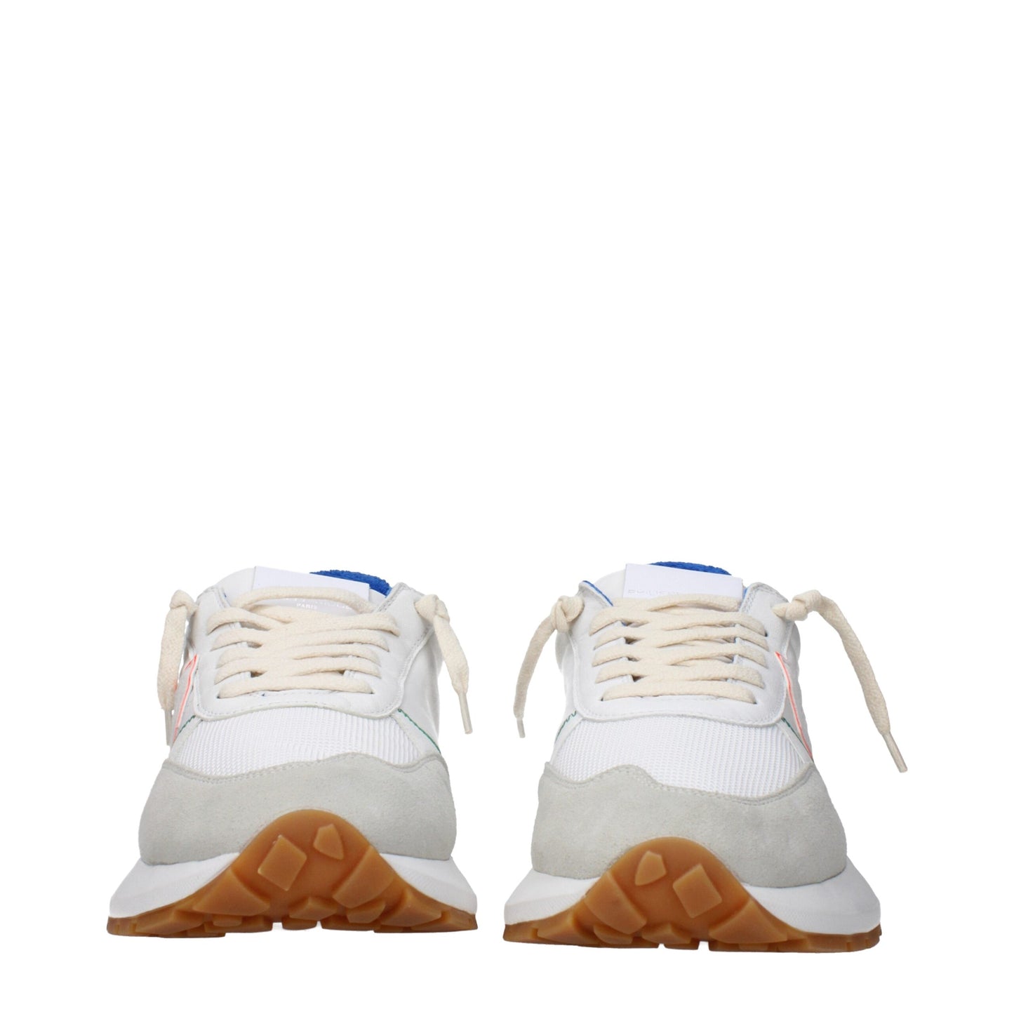 Philippe Model White Fabric Sneakers