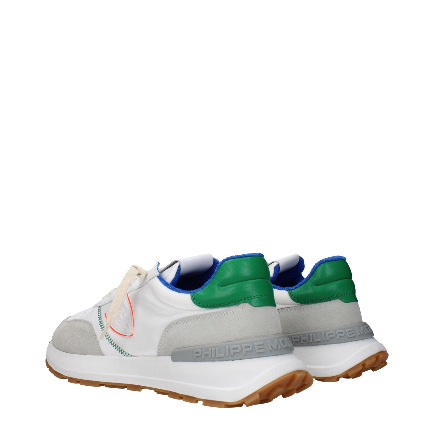 Philippe Model White Fabric Sneakers