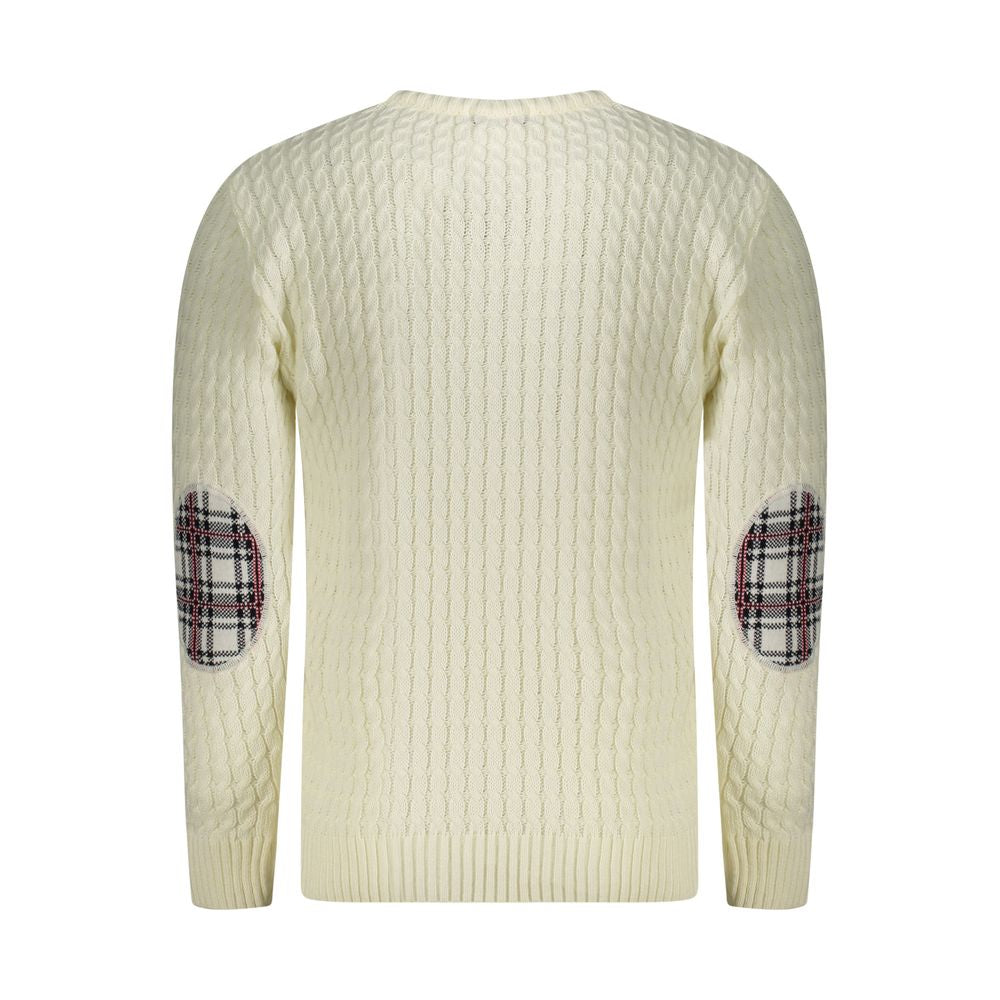 U.S. Grand Polo White Fabric Sweater