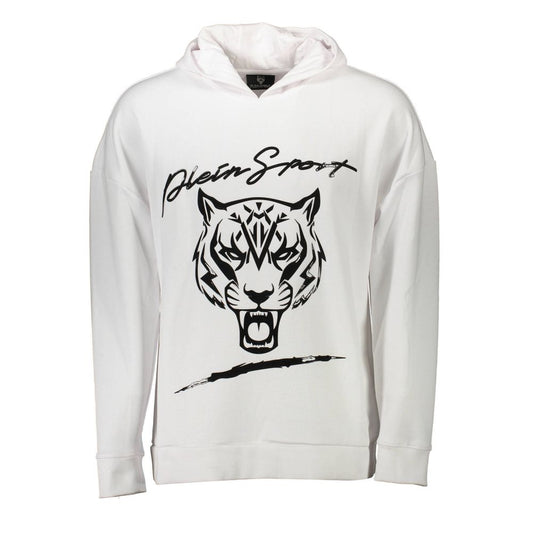 Plein Sport White Cotton Sweater