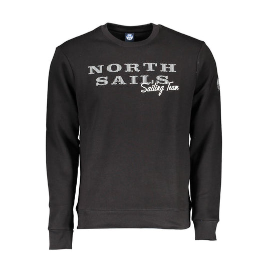 North Sails Črn bombažni pulover