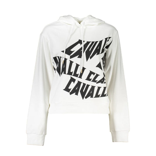 Cavalli Class Beli bombažni pulover