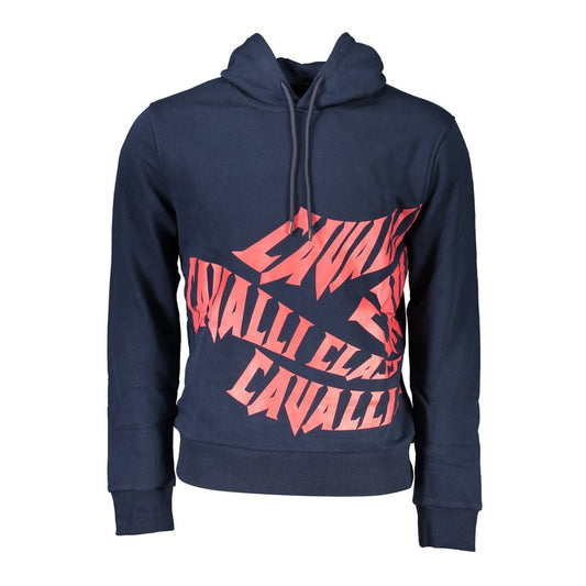 Cavalli Class Blue Cotton Sweater
