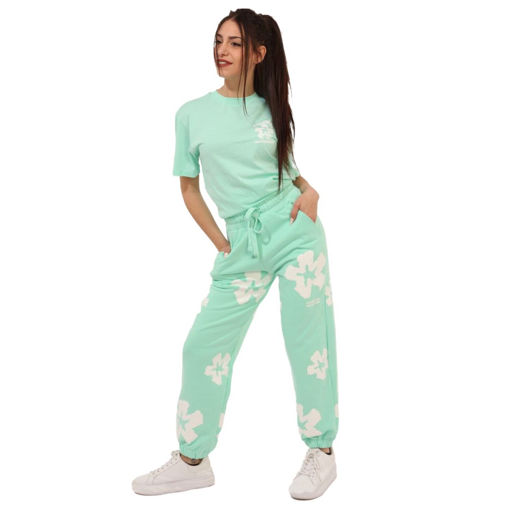 Comme Des Fuckdown Green Cotton Jeans & Pant