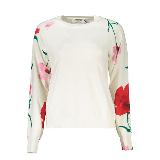 Desigual White Viscose Sweater