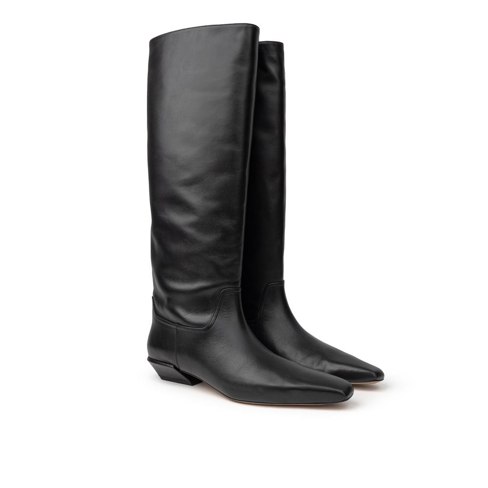 Paris Texas Black Leather Boot