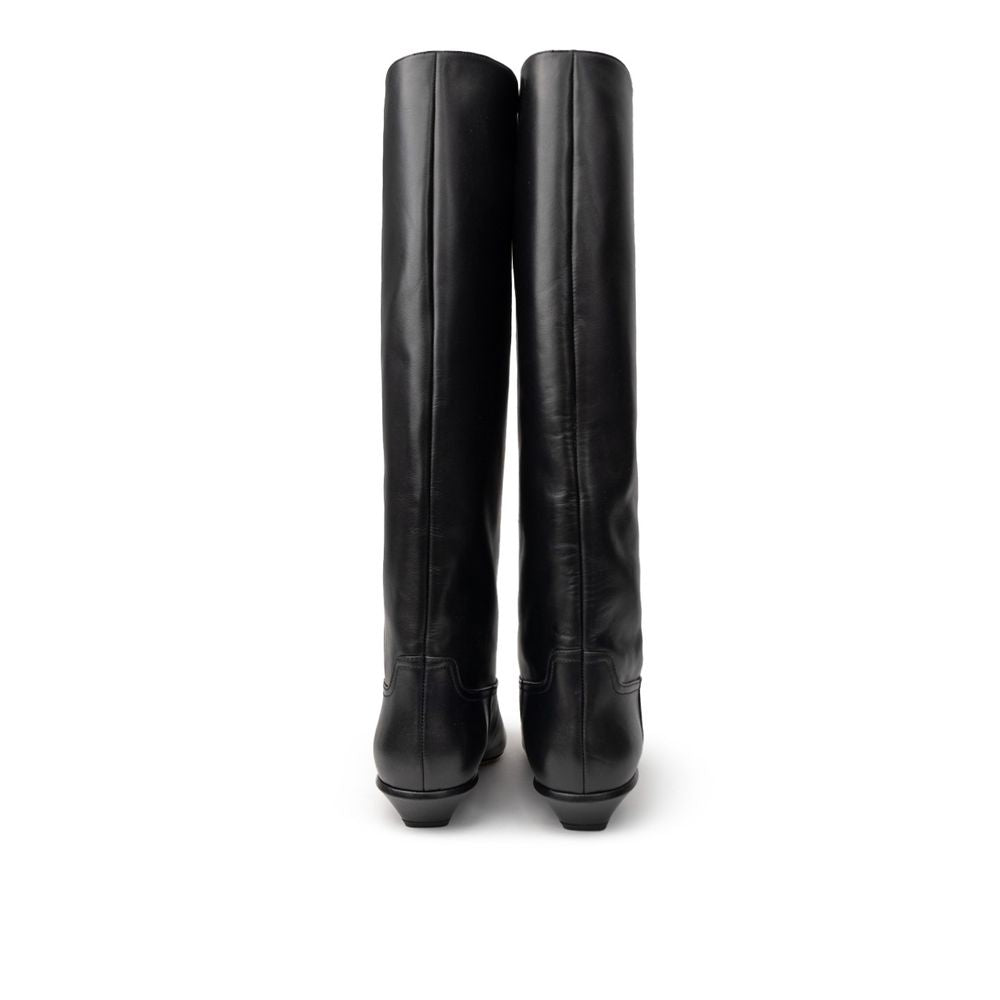 Paris Texas Black Leather Boot