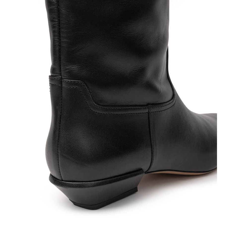 Paris Texas Black Leather Boot