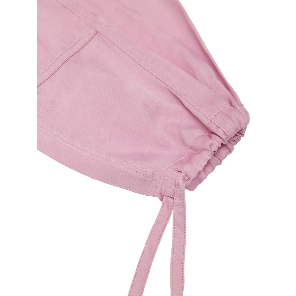Ganni Pink Satin Cargo Pant