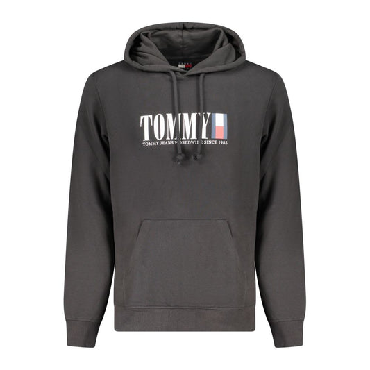 Tommy Hilfiger Moški pulover iz črnega bombaža