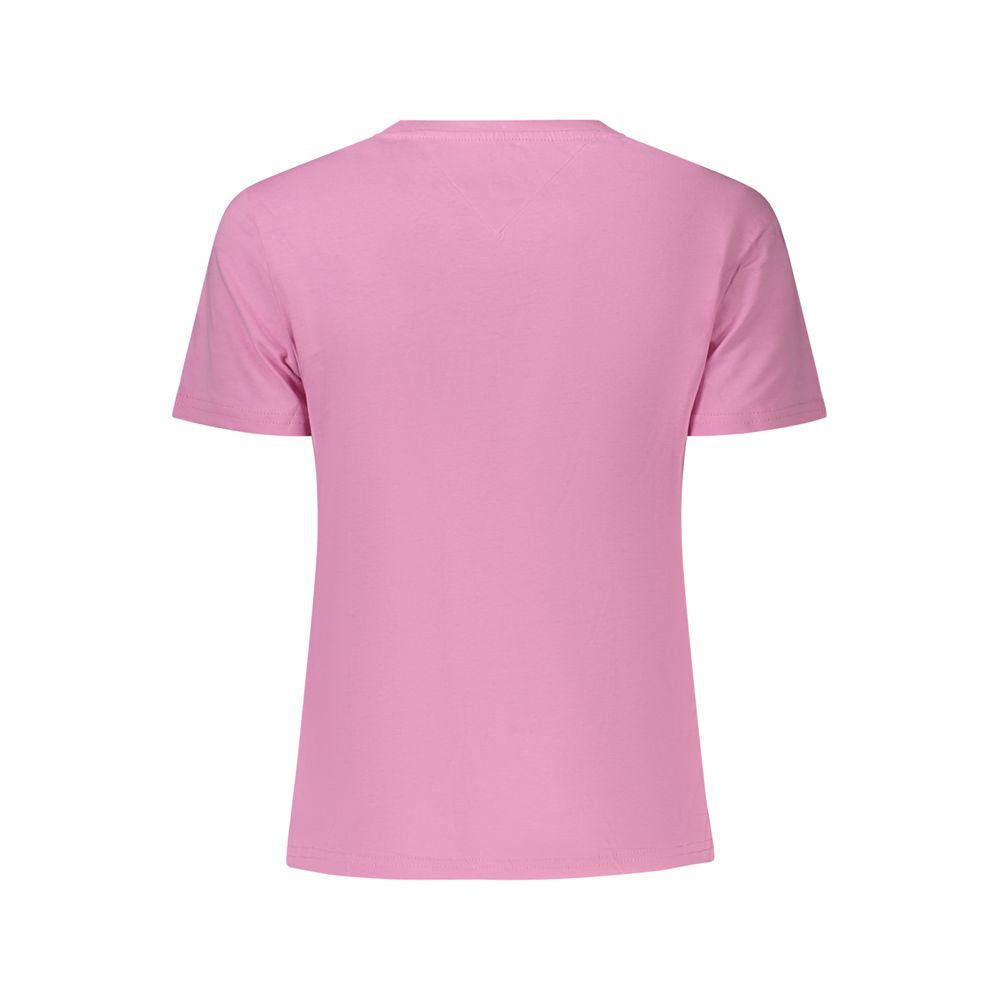 Tommy Hilfiger Pink Cotton Women T-Shirt