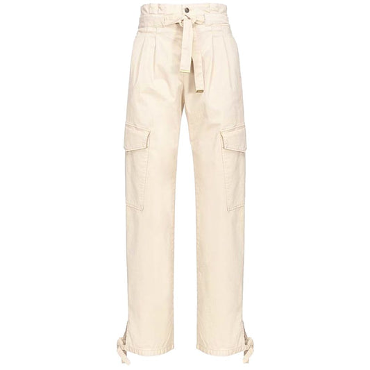 PINKO White Cotton Jeans & Pant