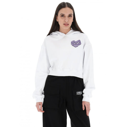 Comme Des Fuckdown White Cotton Sweater
